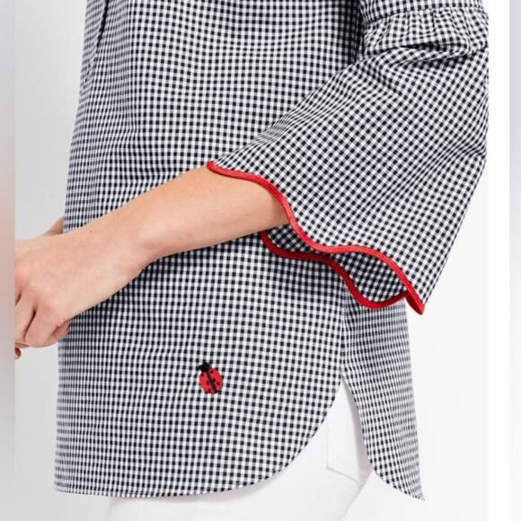 Talbots The Opra Magazine Collection Checkered Top. Size XL - Picture 2 of 13